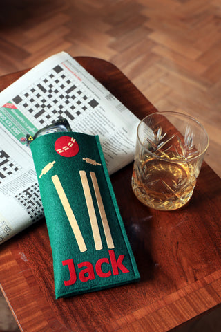 Cricket Glasses Case Personalised Fathers Day Gift