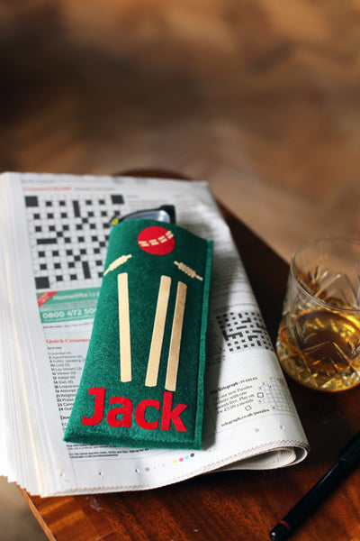 Cricket Glasses Case Personalised Fathers Day Gift