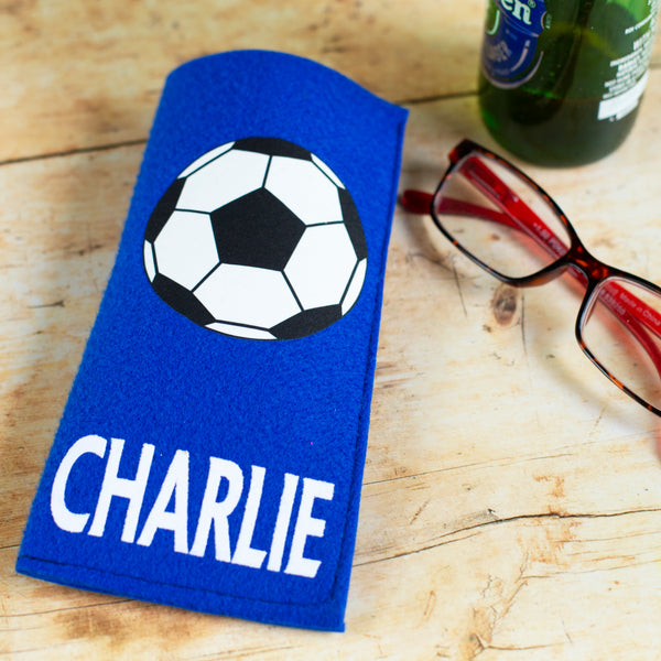 Football Glasses Case Personalised Fathers Day Gift